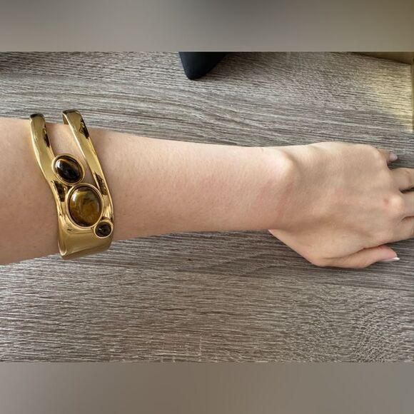 Gold and Brown Bracelet N914 - Picture 5 of 5